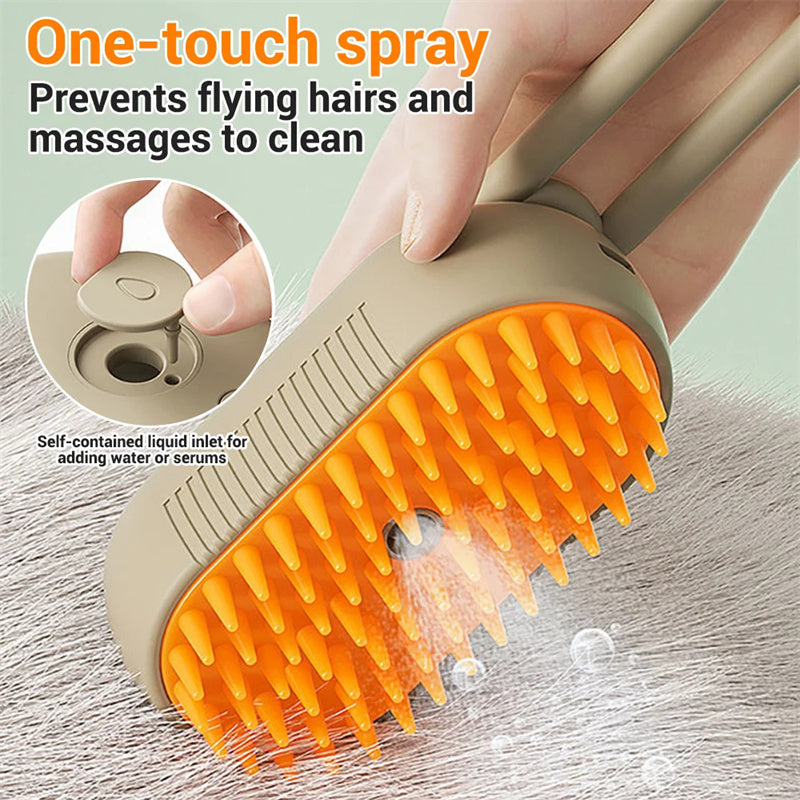 3 IN 1 STEAM BRUSH FOR CATS/DOGS
